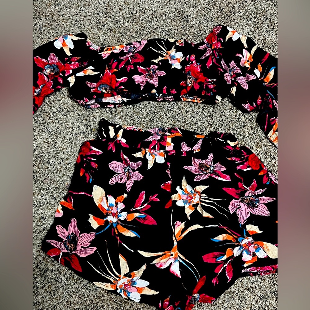 Two piece summer outfit.